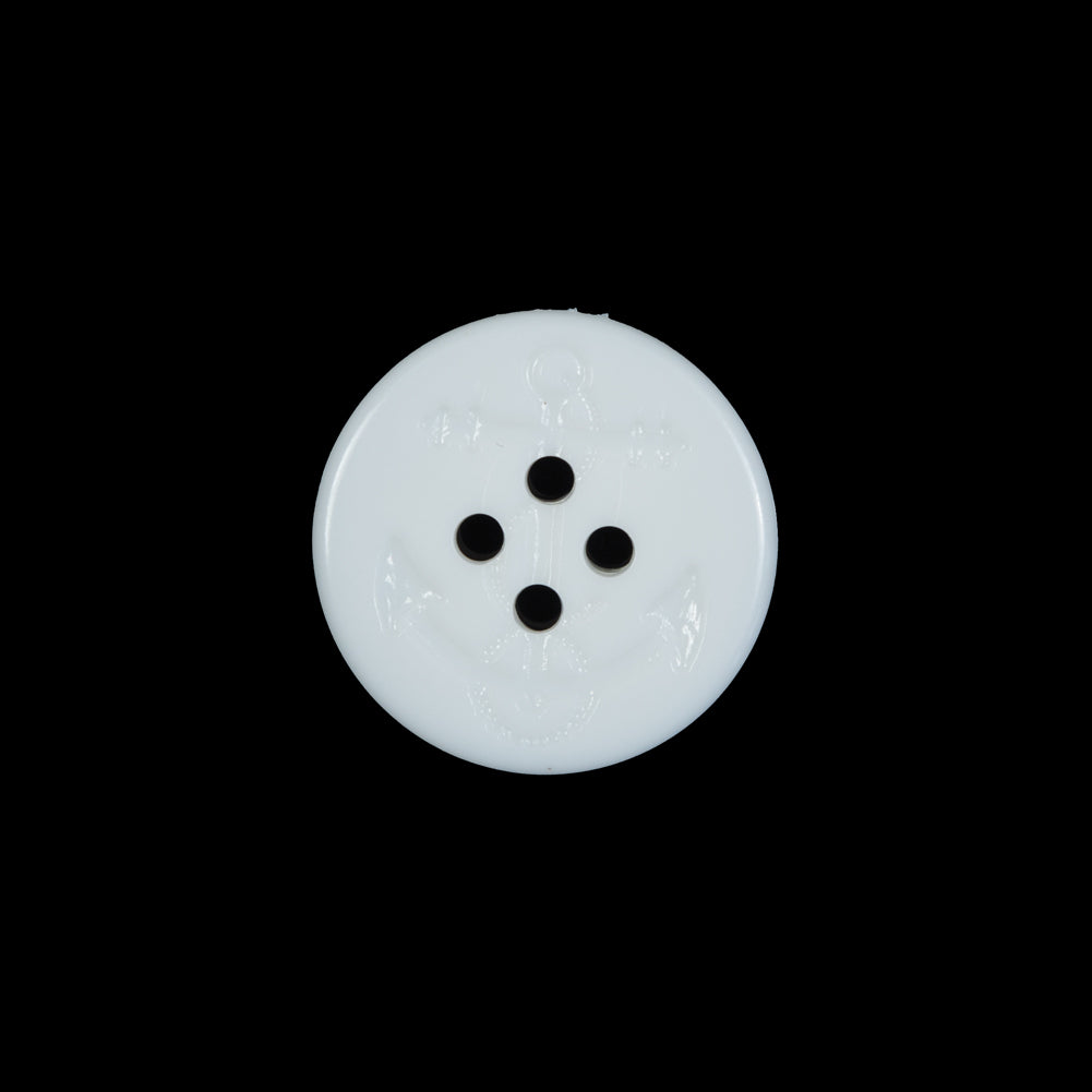 White Plastic Anchor 4-Hole Button - 28L/18mm - Joann Fabrics