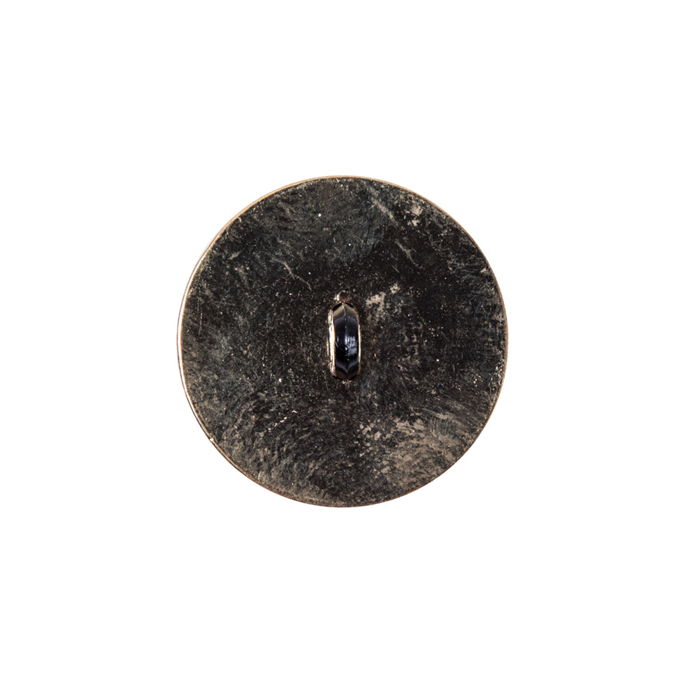 Italian Black and Gold Zamac Button - 32L/20mm - Joann Fabrics