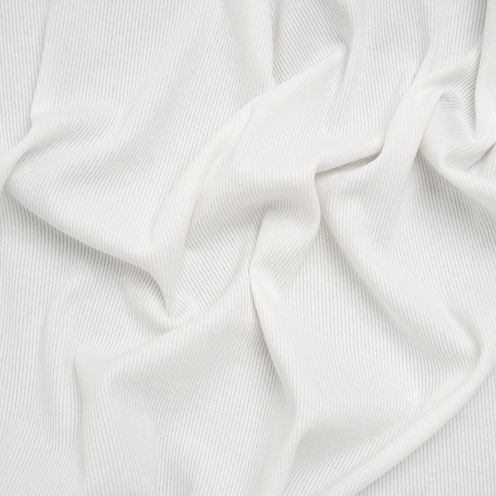 Stretch Cotton 2x2 Rib Knit - White PFD - Deadstock - Joann Fabrics