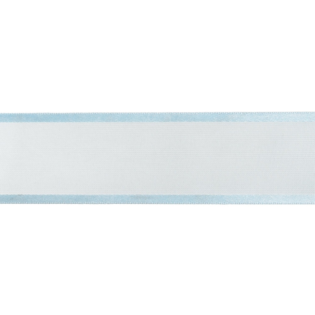 Sheer Ribbon with Double Faced Satin Edges - 1.375