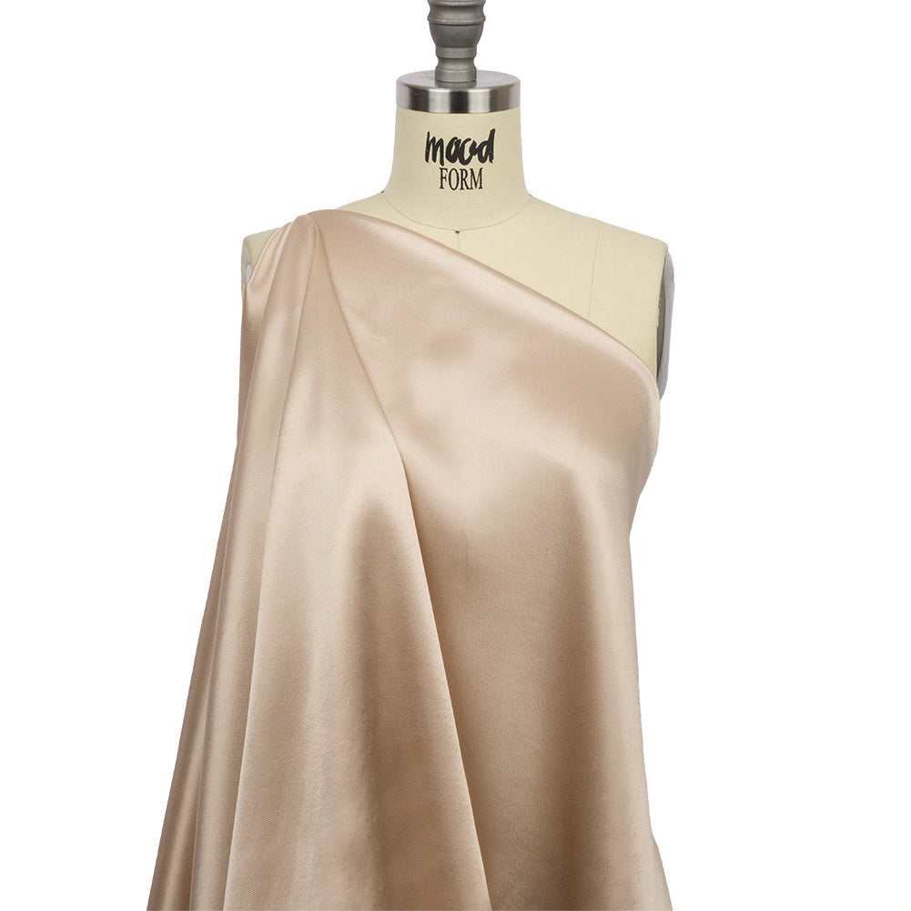 Sustainable Viscose Fluid Satin - Tan - Mood Exclusive Elliana Collection - Joann Fabrics