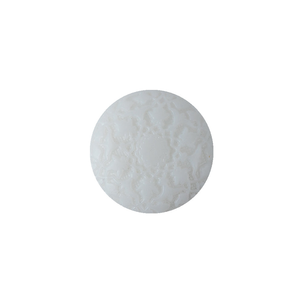 White Floral Embossed Shank Back Plastic Button - 25L/16mm - Joann Fabrics