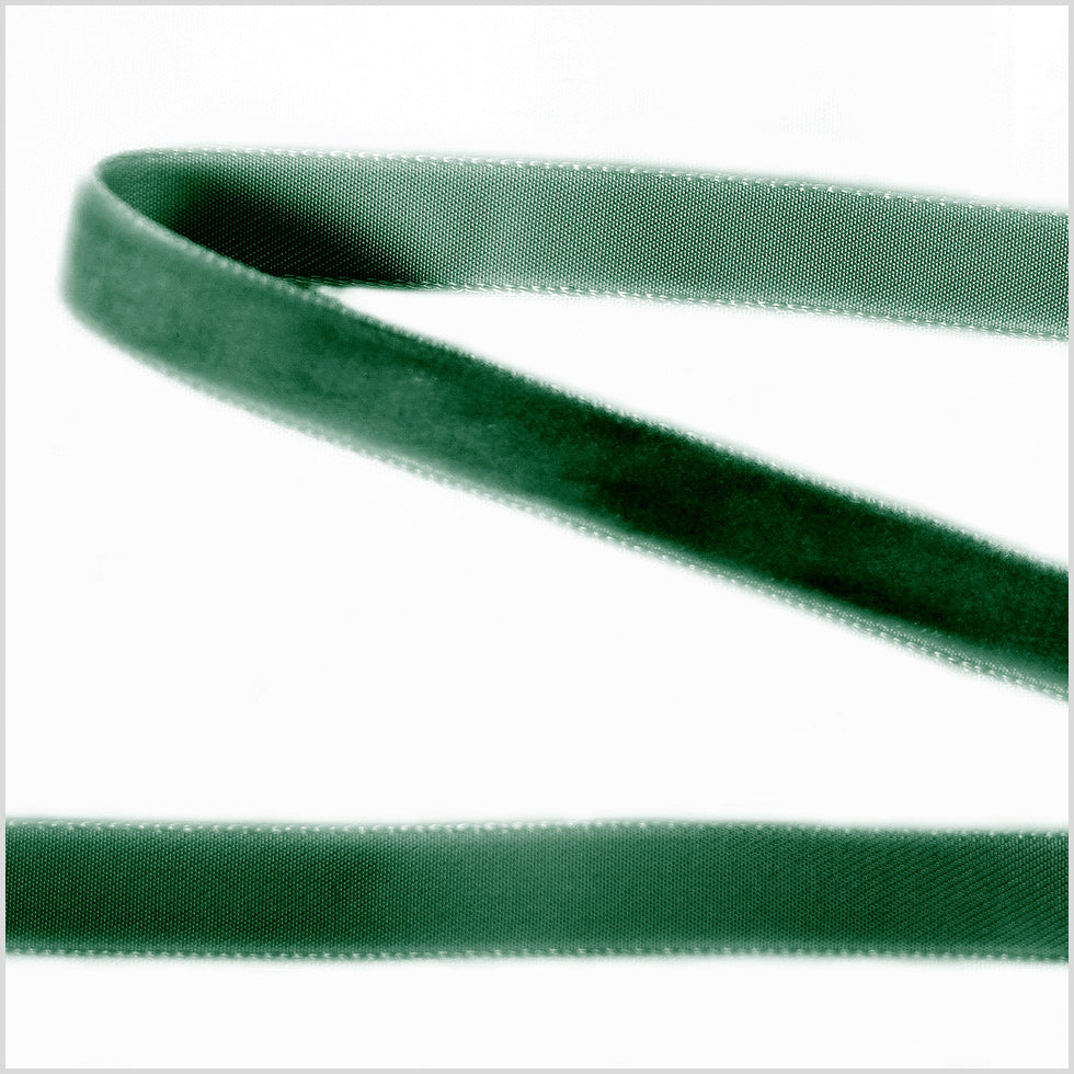 Single Faced Velvet Ribbon Made in Italy - 3/8