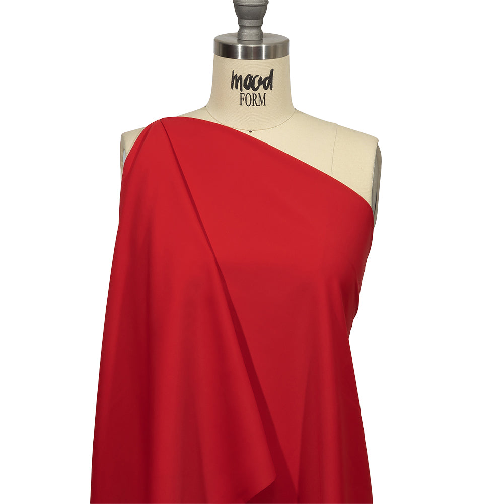 Recycled Swimwear Tricot, UV Protective - Red - Santorini Plus Collection - Joann Fabrics