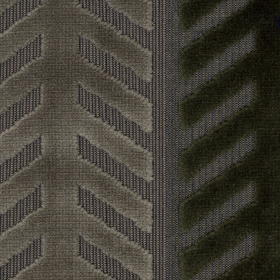 Brown and Green Geometric Cut Velvet - Joann Fabrics
