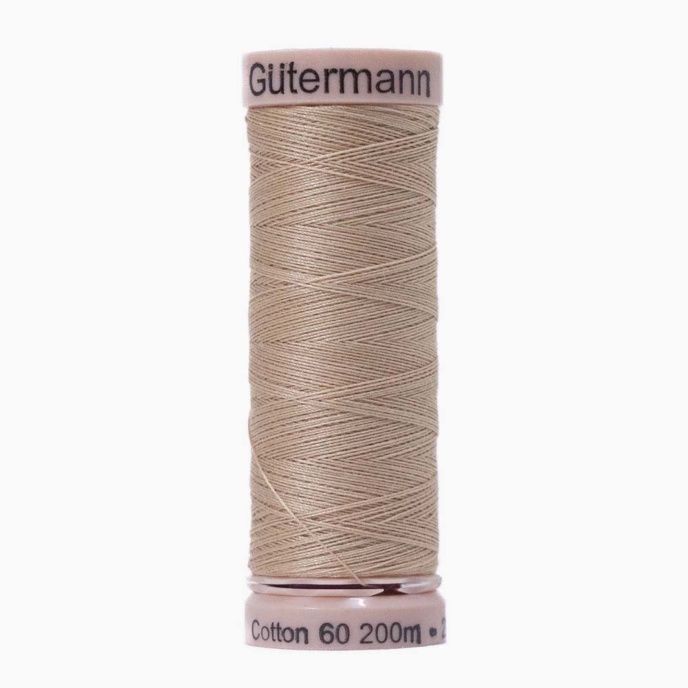 Gutermann 60 Wt Natural Cotton Thread 200m - 1140 Pongee - Joann Fabrics