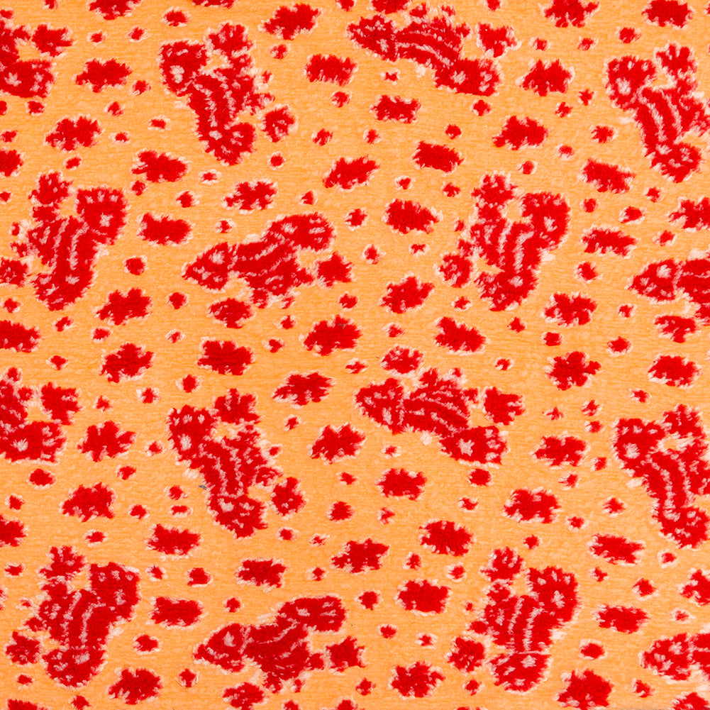 Italian Orange and Red Chunky Wool Knit - Joann Fabrics