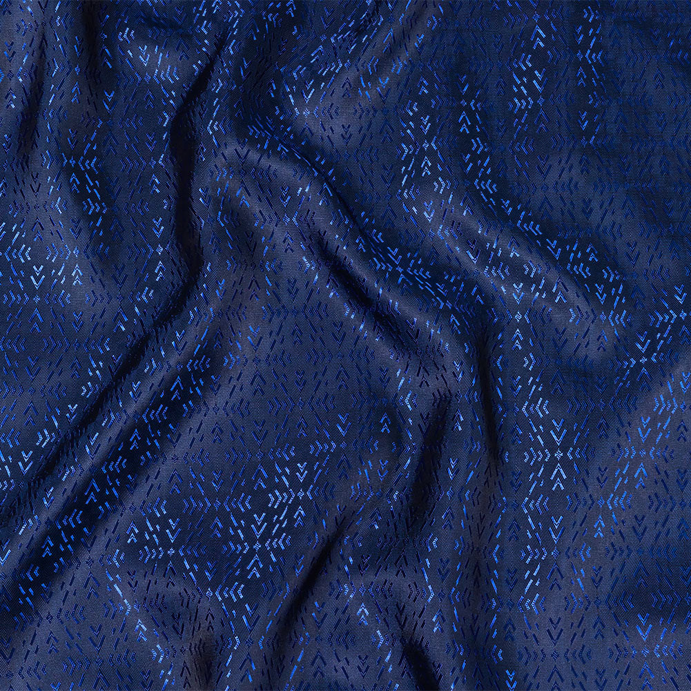 Cobalt and Navy Bi-Color Diamonds Jacquard Lining - Joann Fabrics