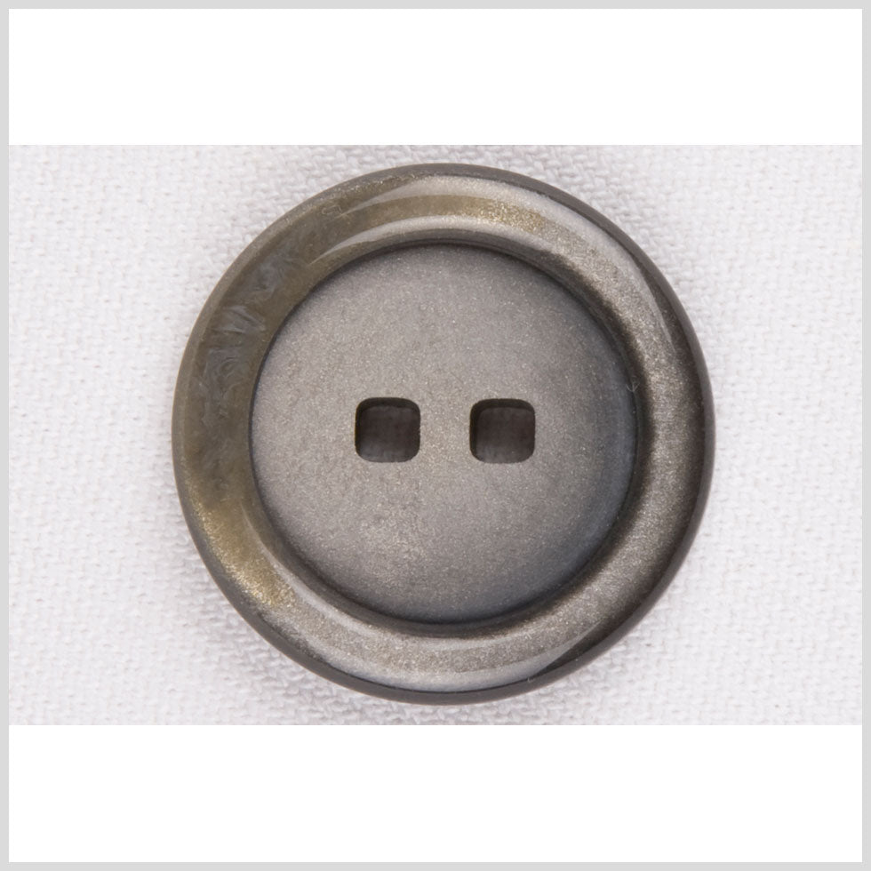 Plastic 2-Hole Button - 44L/28mm - Gunmetal and Gold Glitter with Square Holes - Joann Fabrics