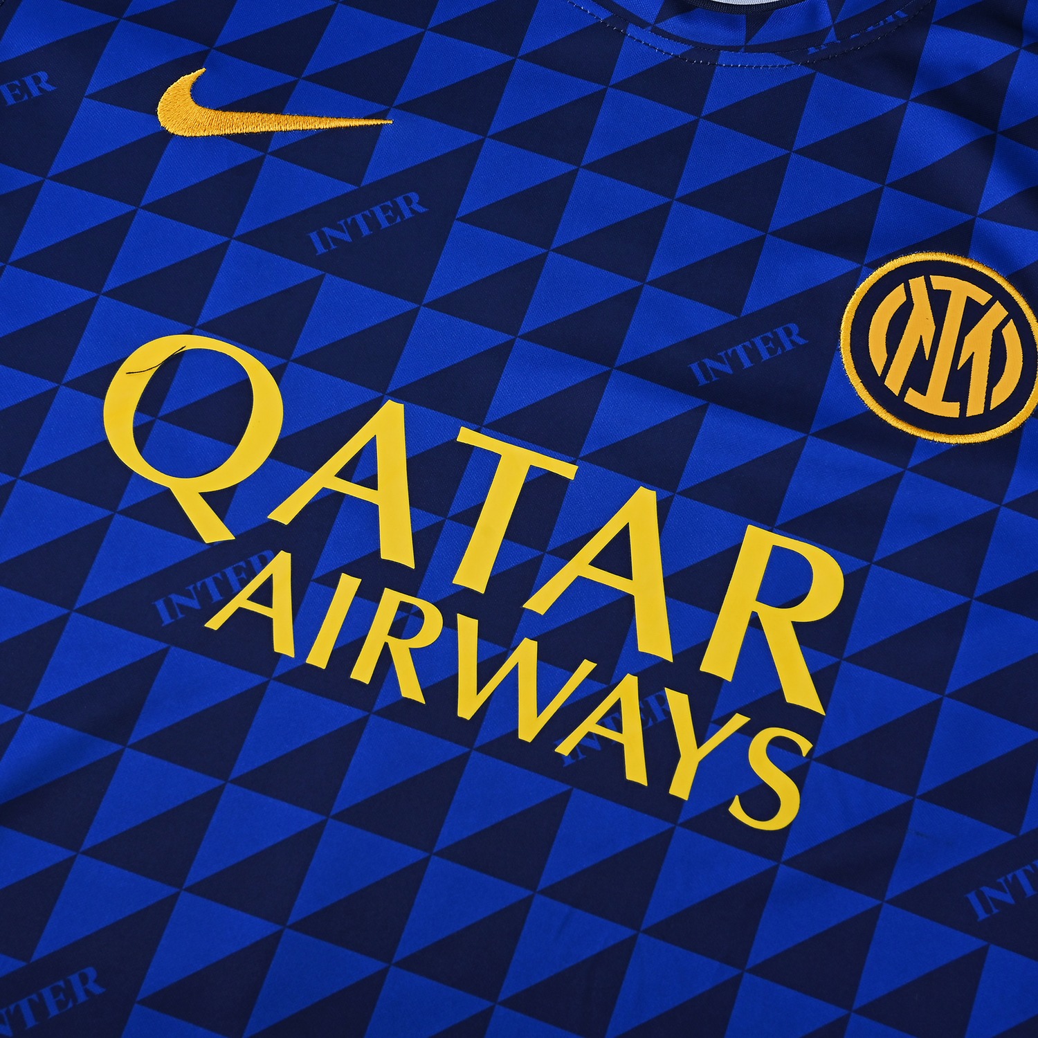 Inter Milan 26-27 Short-Sleeve Training Set - Royal Blue Top & Deep Blue Shorts - UnitedFutballJersey