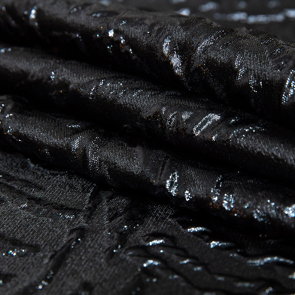 Metallic Black Abstract Luxury Brocade - Joann Fabrics