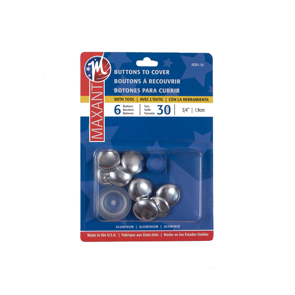 Maxant Button Cover Kit Size 30 - 6ct - Joann Fabrics