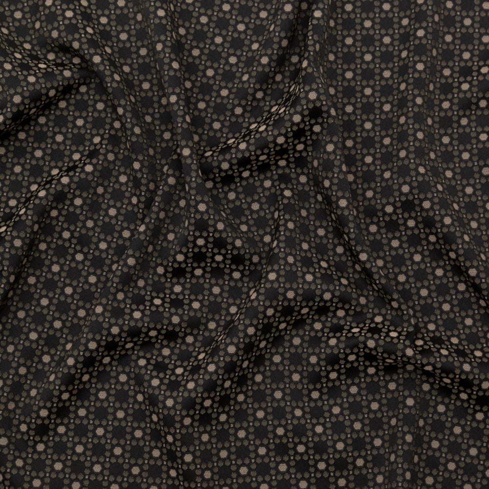 Rag & Bone Black, Bronze and Green Geometric Stretch Jacquard - Joann Fabrics