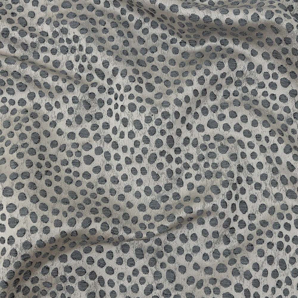 Polyester Jacquard - Pewter Spots - British Imported - Joann Fabrics