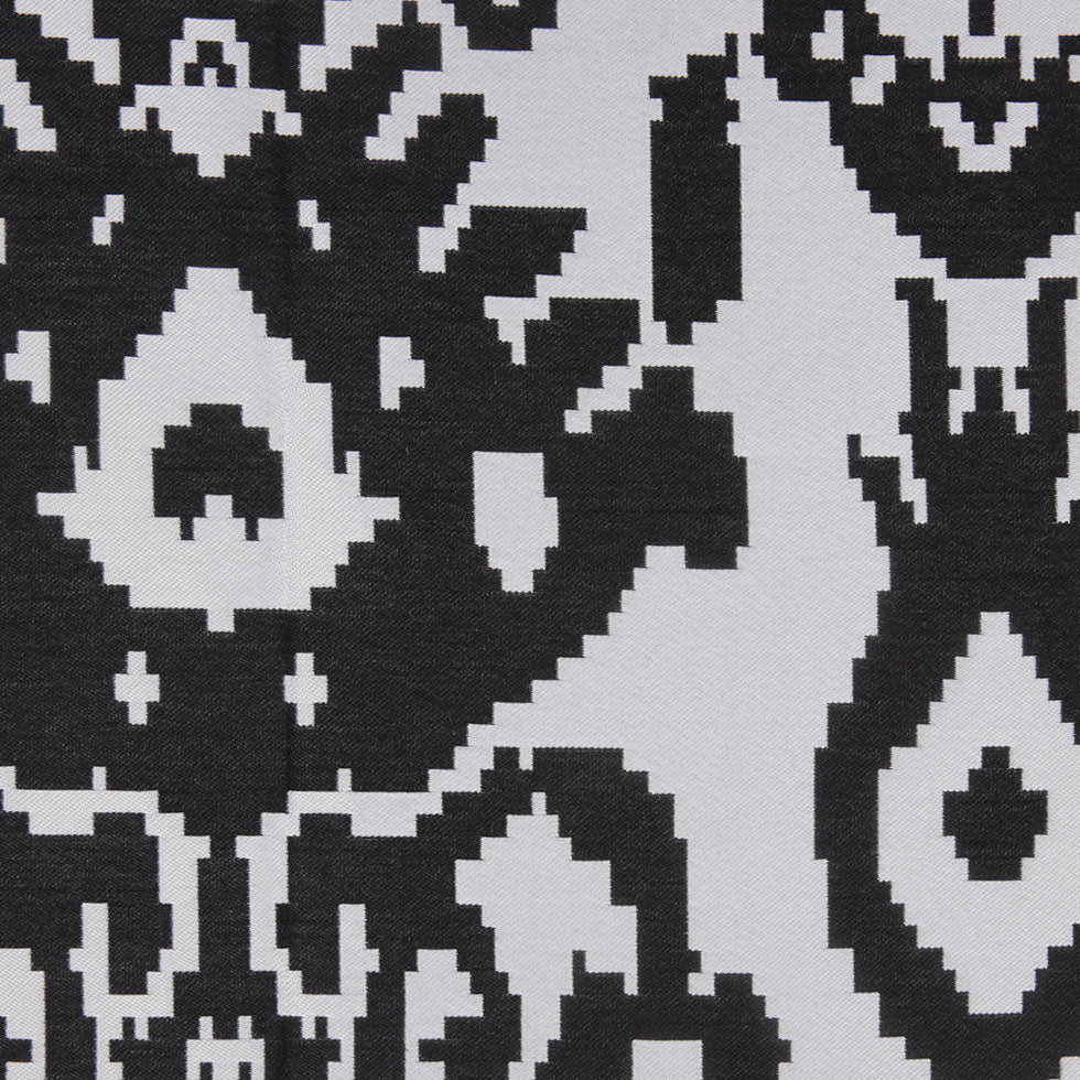 Black Geometric Polyester Brocade - Joann Fabrics