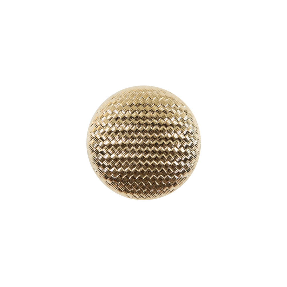 Italian Gold Basketwoven Plastic Button - 24L/15mm - Joann Fabrics