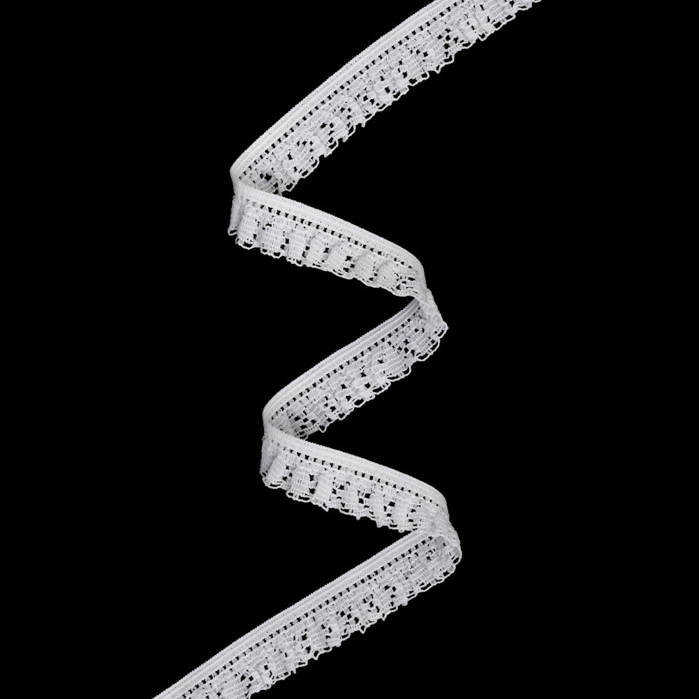 Ruffled Stretch Lace Trim - 0.625