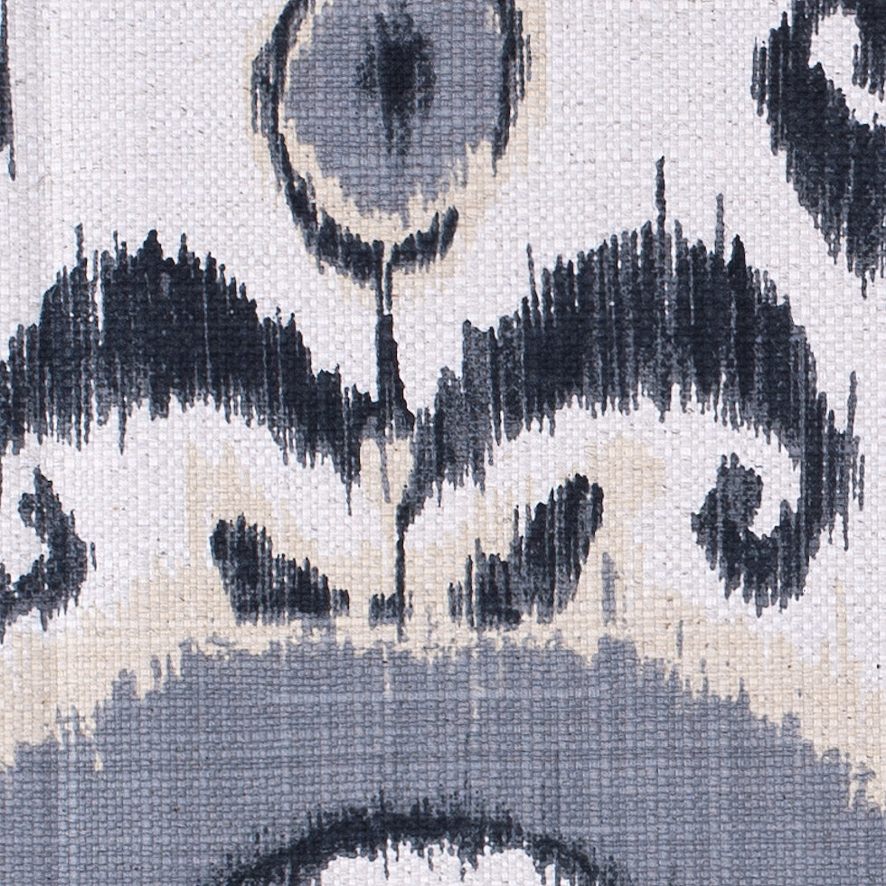 Gray Floral Ikat Cotton-Blend Woven - Joann Fabrics