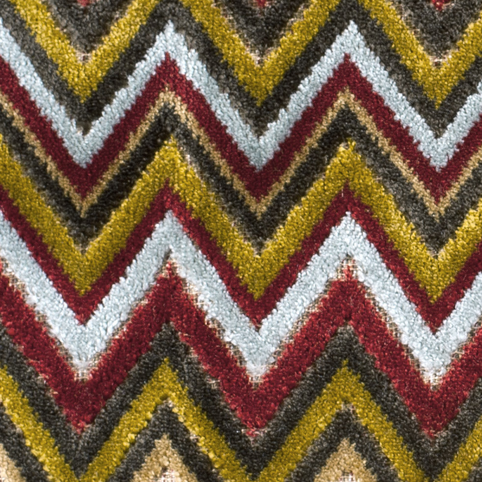 Olive & Crimson Flamestitch Velvet Tapestry - Joann Fabrics