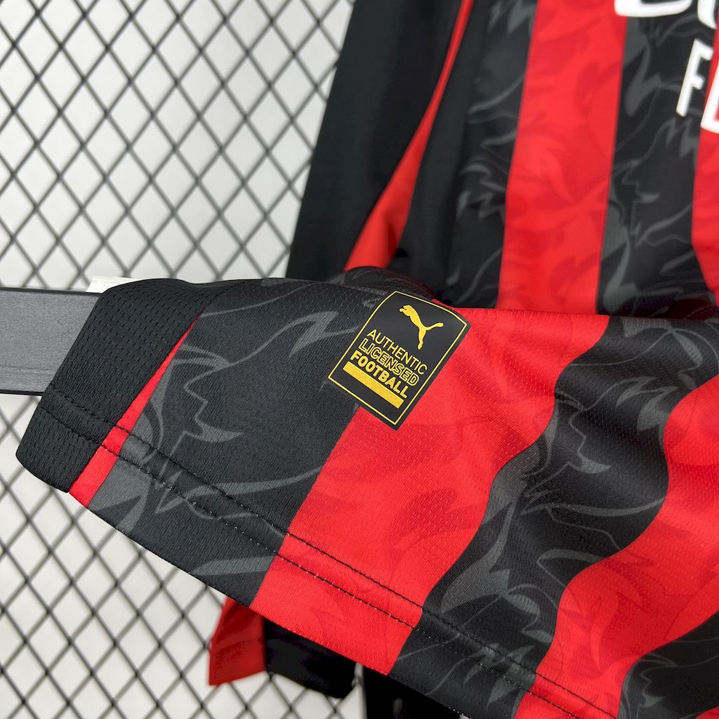 2025/2026 AC Milan Long Sleeves Home Football Jersey 1:1 Thai quality