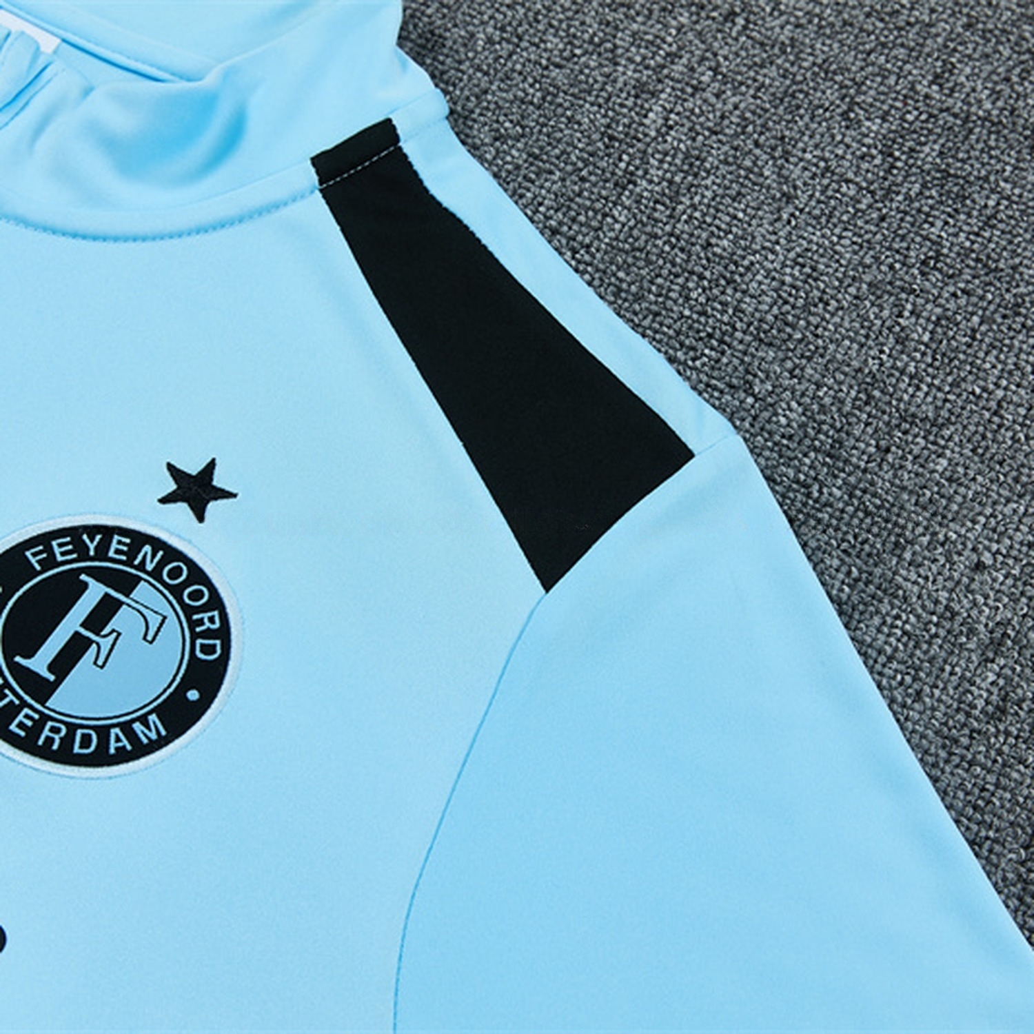Feyenoord 26-27 Long Sleeve Training Set - Light Blue Top & Black Pants - UnitedFutballJersey