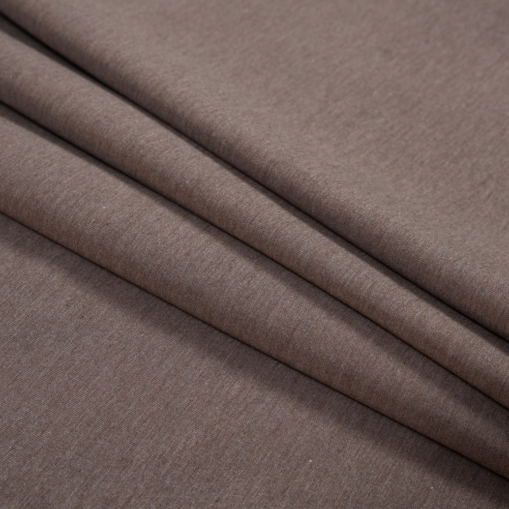Bamboo and Cotton Stretch Knit Fleece - Heathered Chocolate - Jessamyn Collection - Joann Fabrics