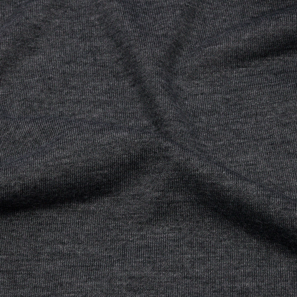 Dark Gray Heathered Polyester Jersey - Joann Fabrics