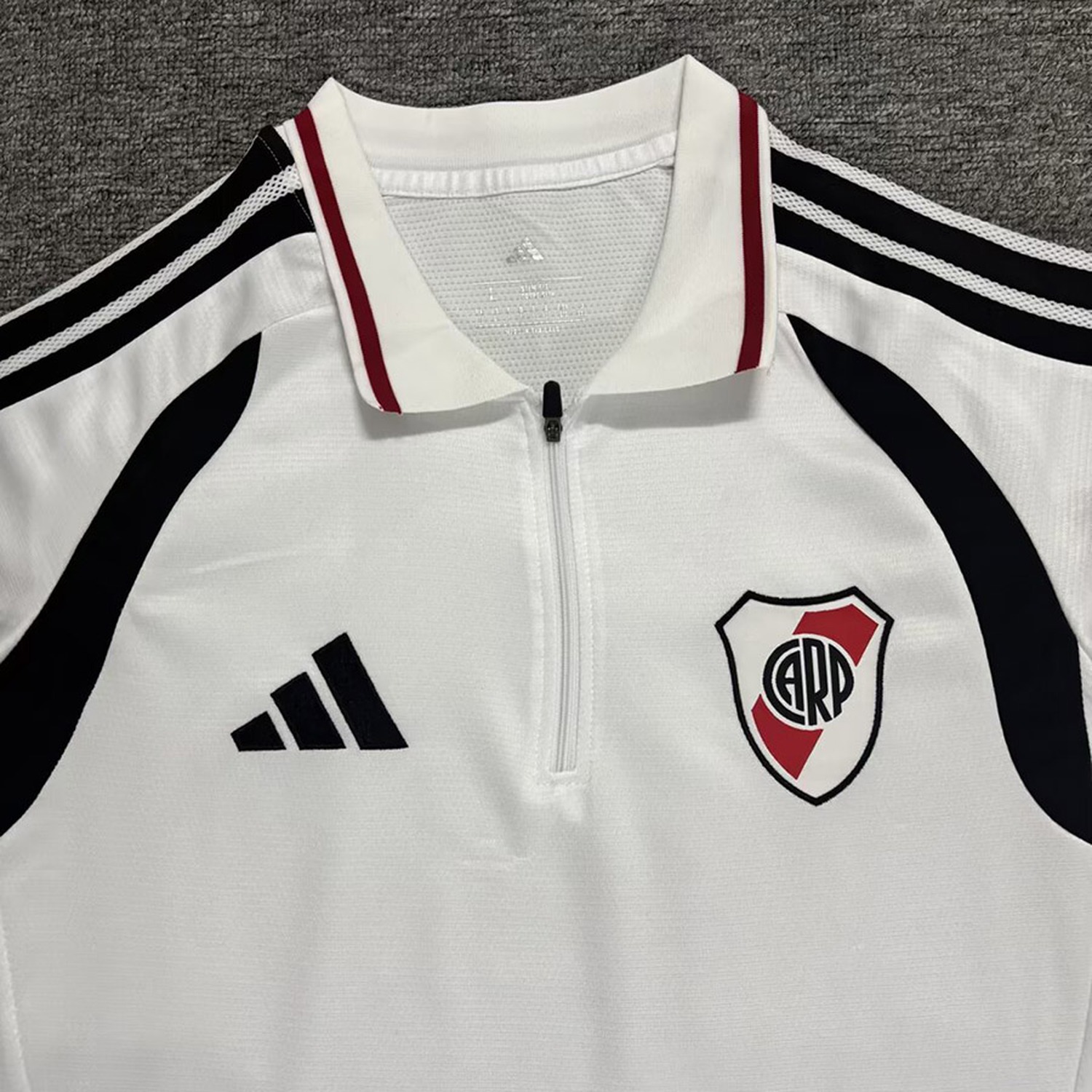 River Plate 26-27 White Polo Jersey - Fans Version - UnitedFutballJersey