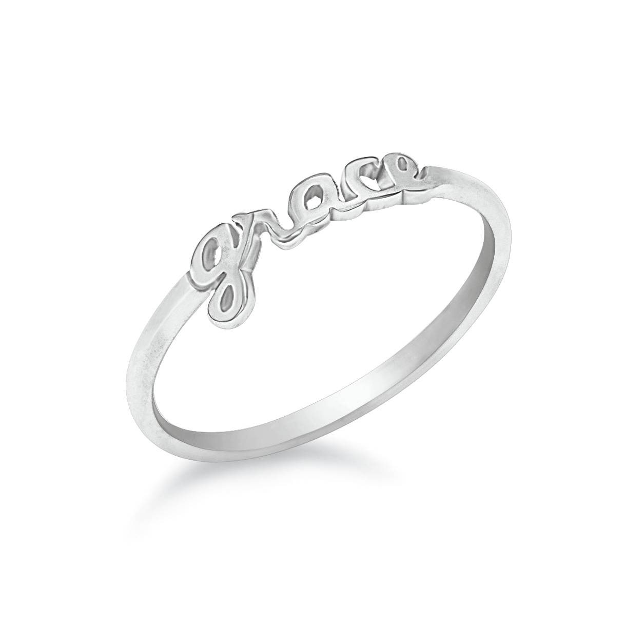 Personalized Sterling Name Ring - Northstyle Catalog