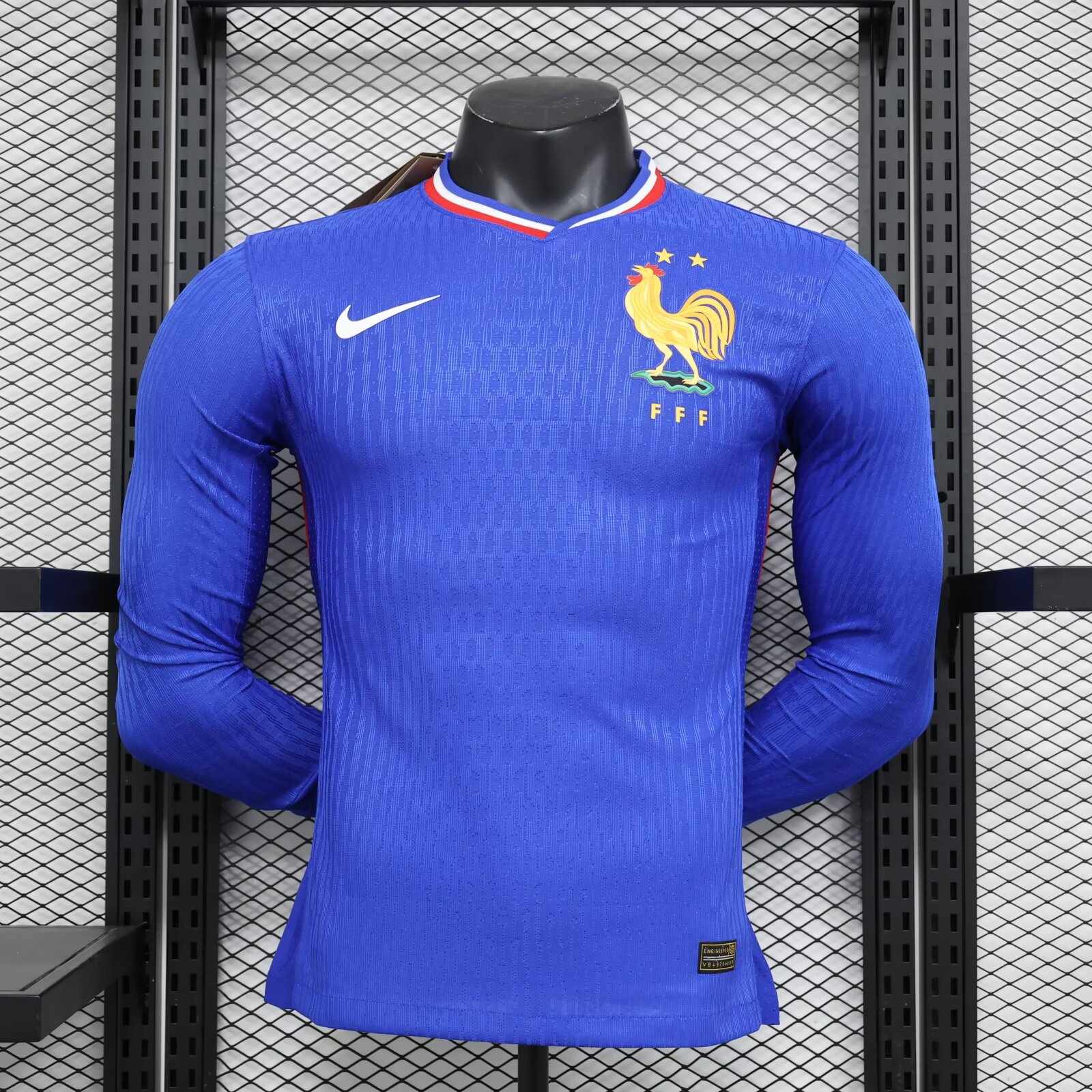 2024-2025 Long Sleeve Player Version France Home Football Shirt 1:1 Thai Quality