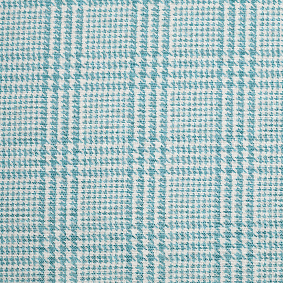Spanish Spa Blue Houndstooth Poly-Cotton Woven - Joann Fabrics