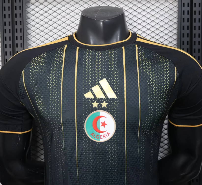 2026 Player Algeria National Team Training Suit Black Football Shirt 1:1 Thai Quality