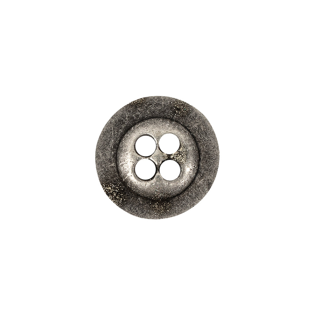 Italian Silver Floral Metal Button - 24L/15mm - Joann Fabrics