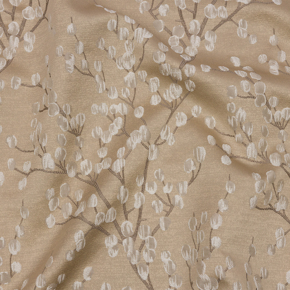 Drapery Jacquard - Caramel Prairie Willow - British Imported - Joann Fabrics