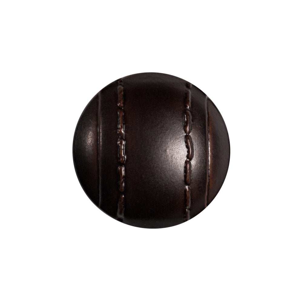 Italian Brown Faux Leather Plastic Button - 36L/23mm - Joann Fabrics