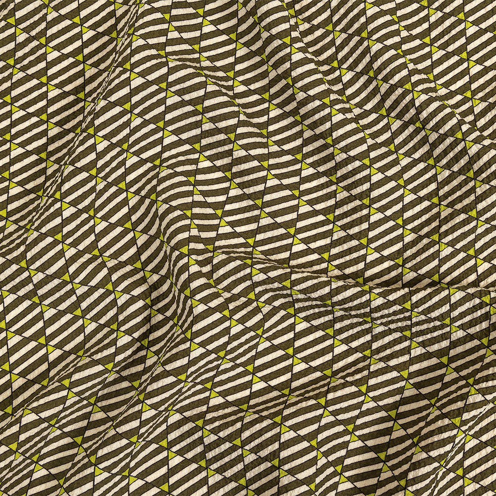 Mood Exclusive Green Big Top Stretch Polyester Seersucker - Joann Fabrics