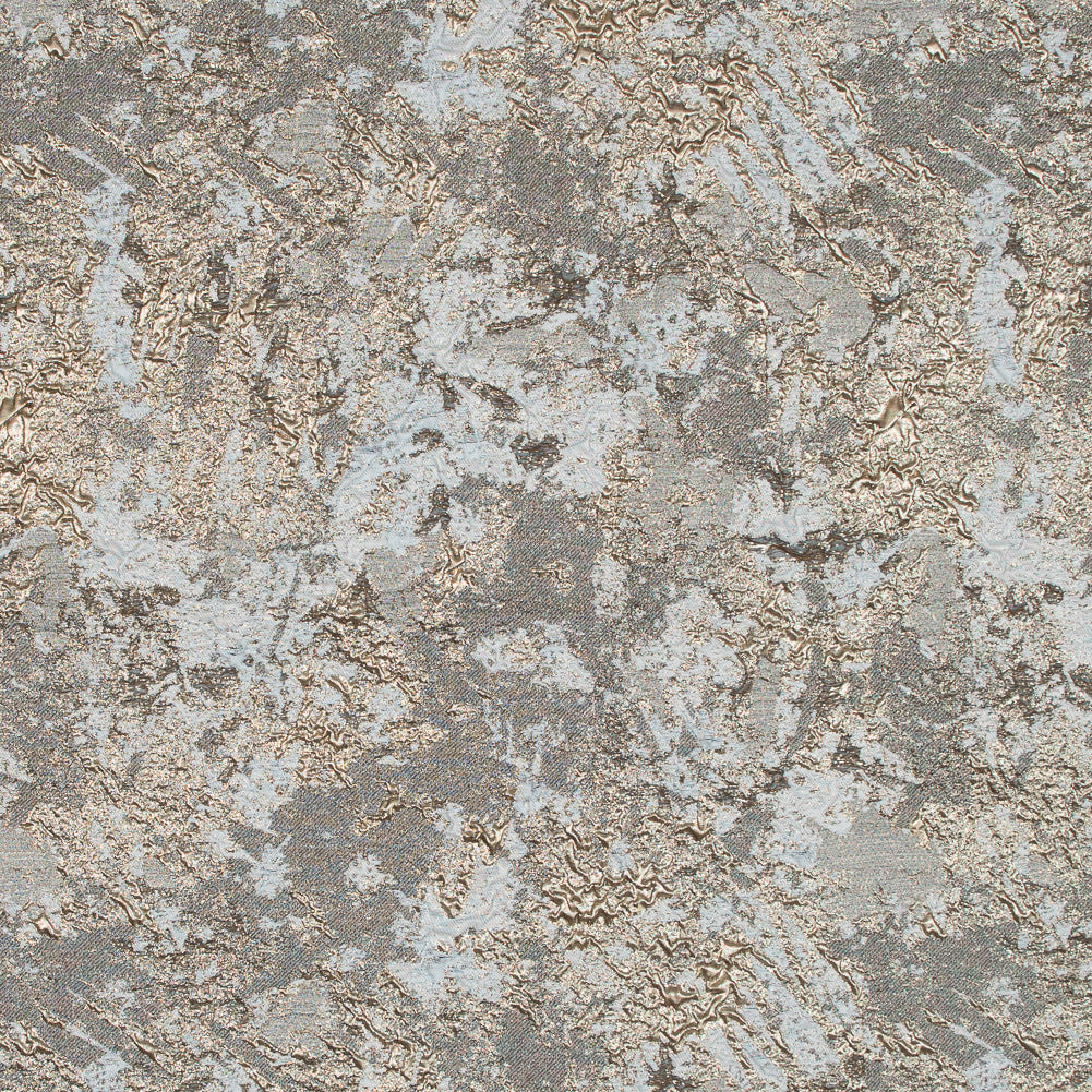 Gold and Pale Gray Luxury Abstract Metallic Brocade - Joann Fabrics