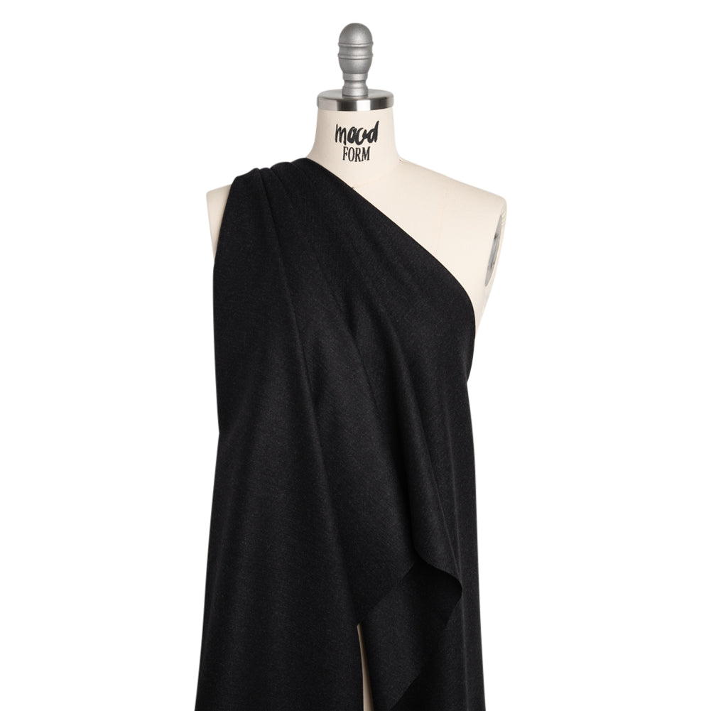 Super 130 Cashmere Suiting Made in Italy - Charcoal and Navy Mottled - Deadstock - Joann Fabrics