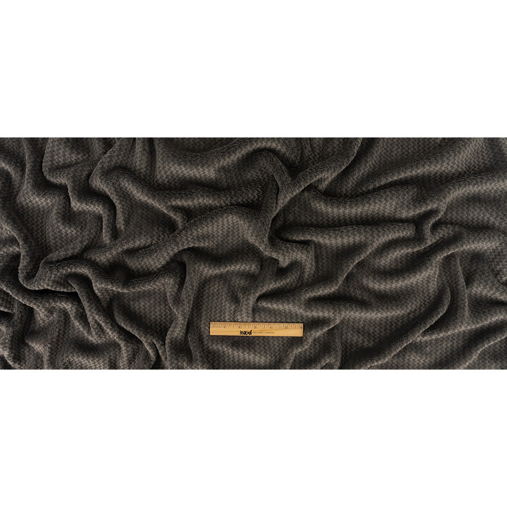 Peat Zig Zags Polyester Fleece - Joann Fabrics