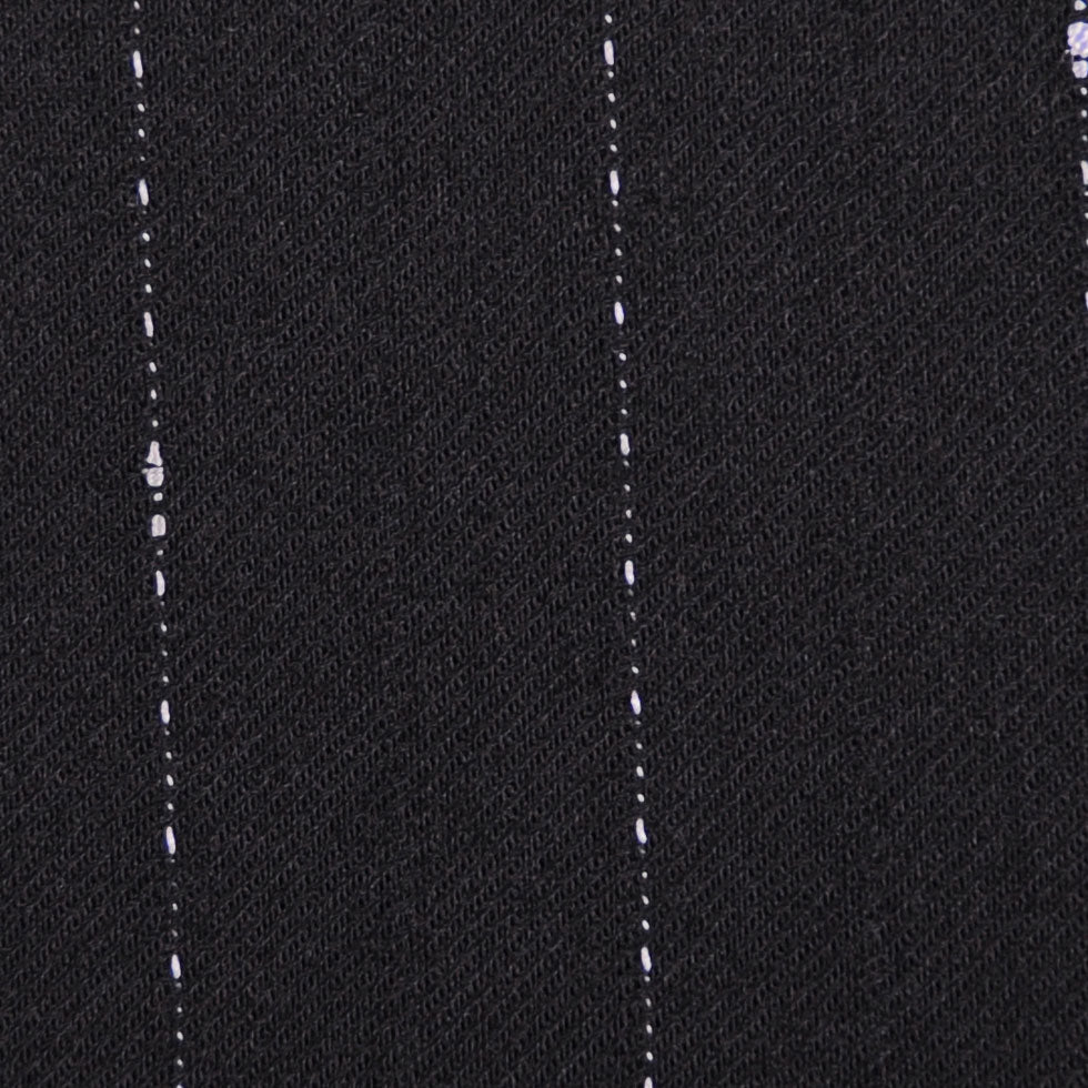 Italian Black and White Stitched-Stripe Wool Twill - Joann Fabrics