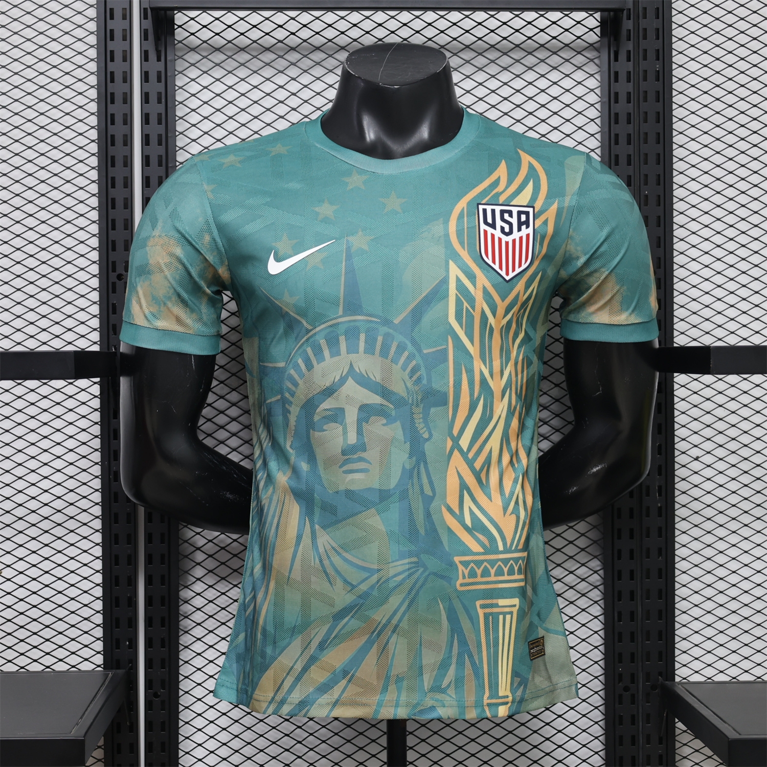 United States USA 2026 Statue of Liberty Green Special Jersey - Player Version - UnitedFutballJersey