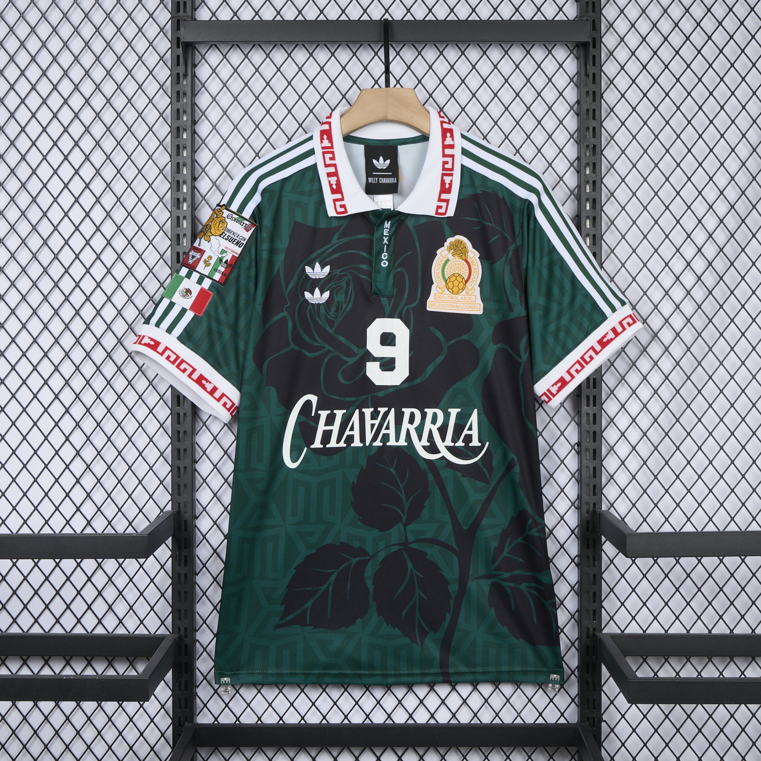 Mexico 2026 x Willy Chavarria AOP Retro Style Green Jersey - UnitedFutballJersey