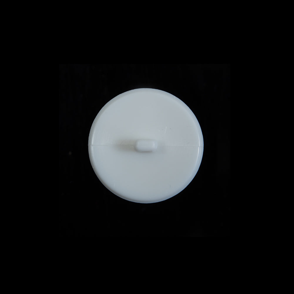 Italian White Beveled Shank Back Button - 24L/15mm - Joann Fabrics