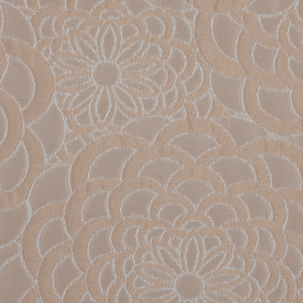 Beige Floral Polyester Brocade - Joann Fabrics