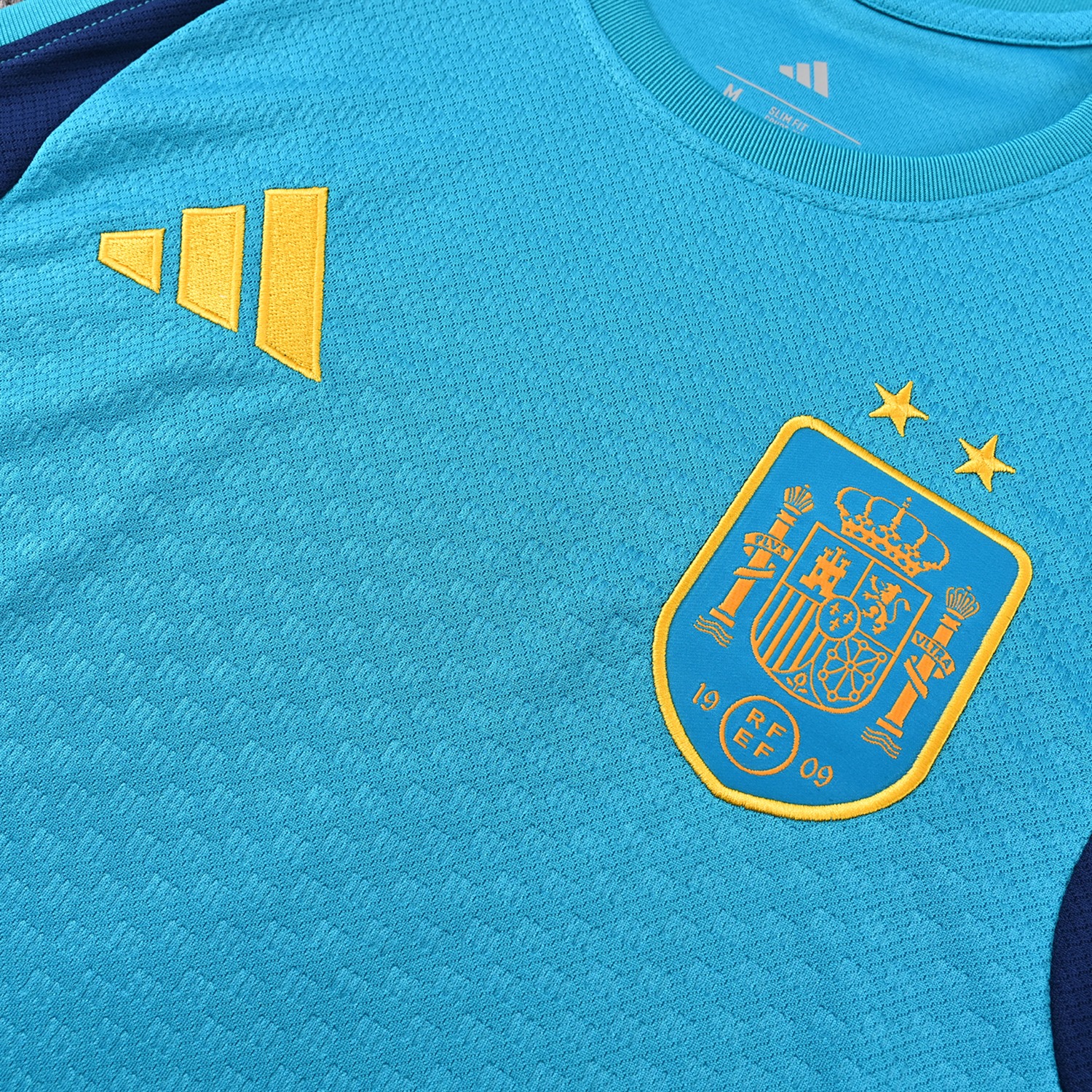 Spain 2026 Two Stars Vest Training Set - Lake Blue Vest and Deep Blue Shorts - UnitedFutballJersey
