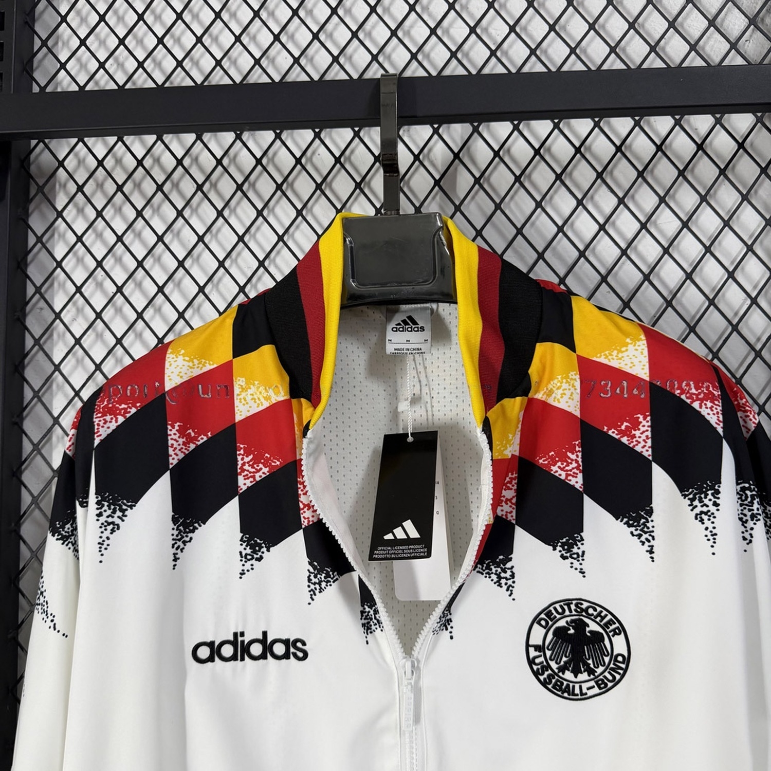 Retro Germany 1994 Windbreaker Jacket - White - UnitedFutballJersey