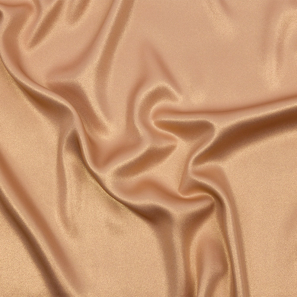 Ultra-Smooth Polyester Georgette with Foiling - Tan and Gold - Valeria Collection - Joann Fabrics