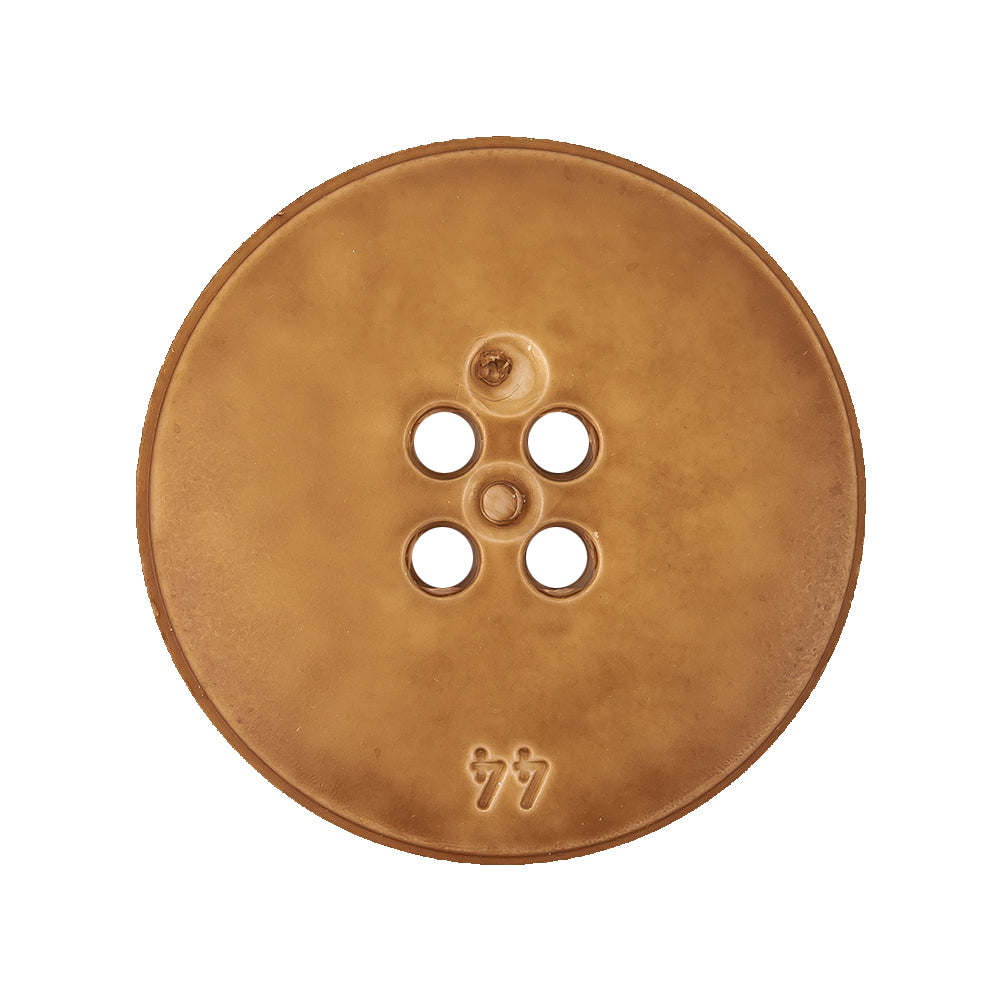 Italian Matte Luggage Abstract Molded 4-Hole Faux Leather Button - 44L/28mm - Joann Fabrics