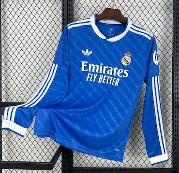 2025/2026 Long Sleeves Real Madrid Third Away Football Jersey 1:1 Thai Quality