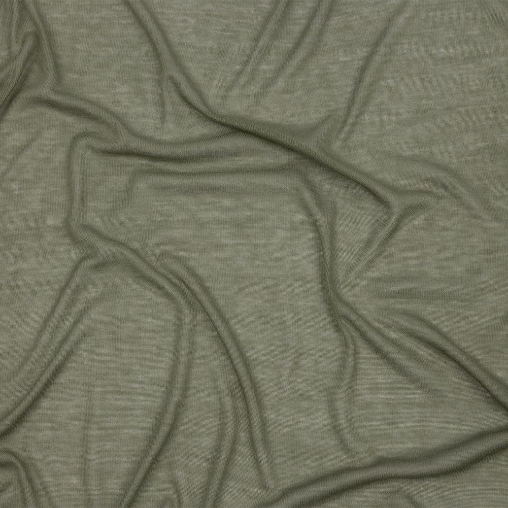 Famous Designer Olive Viscose and Cotton Lightweight Interlock Knit - Joann Fabrics